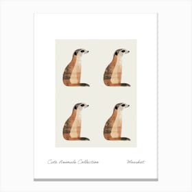 Cute Animals Collection Meerkat 3 Canvas Print