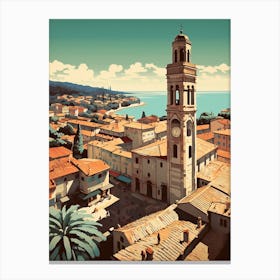 Tuscany, Italy 3 Travel Poster Vintage Canvas Print