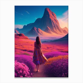 Psychodelic Landscape Canvas Print