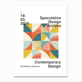 Speculative Design Archive Abstract Poster 11 Canvas Print