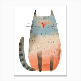 Korat Cat Clipart Illustration 2 Canvas Print