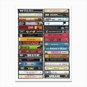 Musicals - Cassette Print Canvas Print