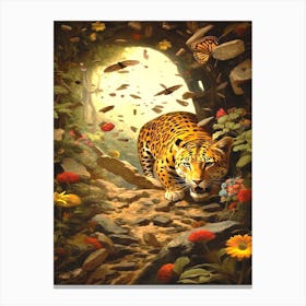 Prowl - Jaguar In The Jungle Canvas Print