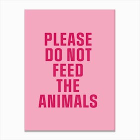 Feed The Animals Canvas Print