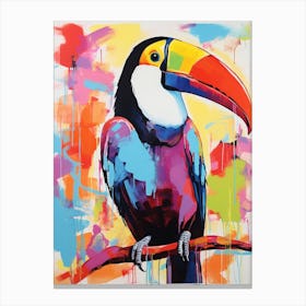 Colourful Bird Painting Toucan 1 Canvas Print