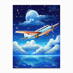 Airplane In The Sky 1 Canvas Print