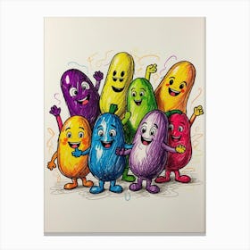 Fruity Peas Canvas Print