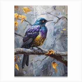 Bird On A Branch 35 Canvas Print