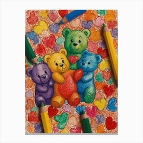 Teddy Bears 7 Canvas Print