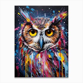 Colorful Owl 2 Canvas Print