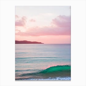 Maracas Bay, Trinidad And Tobago Pink Photography 1 Canvas Print