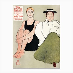 Two Seated Women (1896), Edward Penfield Canvas Print