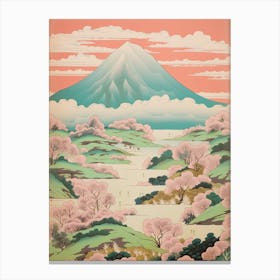 Mount Amagi In Shizuoka Japanese Landscape 3 Canvas Print