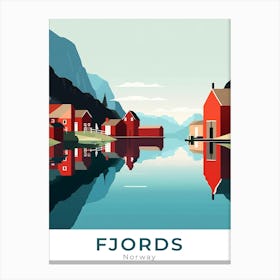Norway Fjords Travel Canvas Print