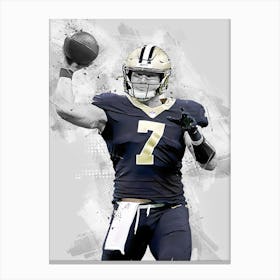 Taysom Hill New Orleans Saints Canvas Print