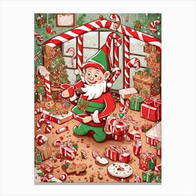 Christmas Elf Canvas Print