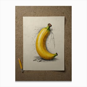 Banana Drawing 1 Canvas Print