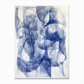 'Blue Smoke' 1 Canvas Print