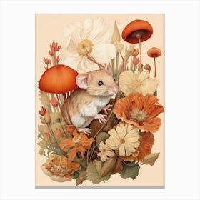 Fall Foliage Mouse 3 Canvas Print