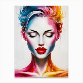 Colorful Woman 4 Canvas Print