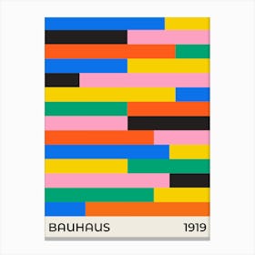 Bauhaus 1919 abstract tiles mid-century modern design Canvas Print