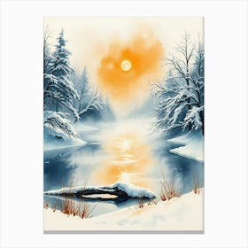 Winter Painting Canvas Print