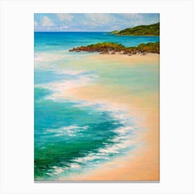 Galley Bay Beach Antigua Monet Style Canvas Print