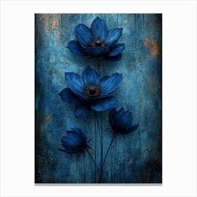 Blue Anemones Canvas Print