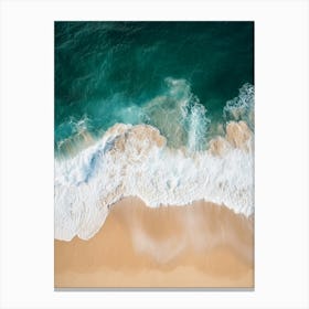 Aerial View Of A Beach 111 Canvas Print