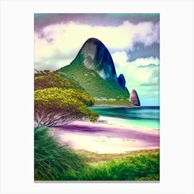 Lord Howe Island Australia Soft Colours Tropical Destination Canvas Print
