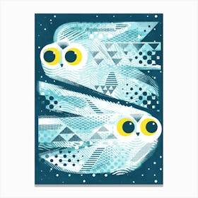 Snowy Owls Canvas Print