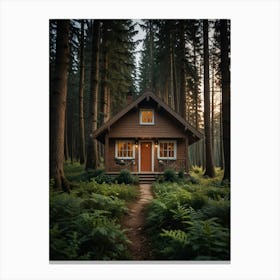 Cabin In The Woods 2 Canvas Print