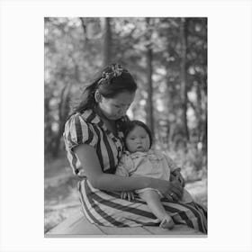 Untitled Photo, Possibly Related To Young Indian Mother And Baby, Blueberry Camp, Near Little Fork Canvas Print