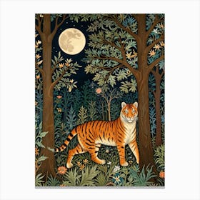 William Morris Tiger In The Forest 1 Canvas Print