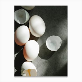 White Eggs 3 Canvas Print