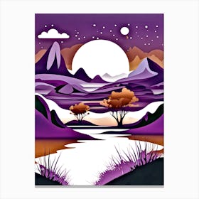 Purple Landscape 4 Canvas Print