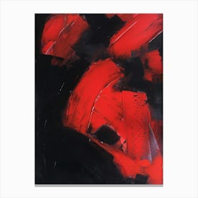 RED LIGHT - Abstract Painting with Red and Black by  "COLT X WILDE"  Canvas Print