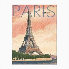 Paris Eiffel Tower 1 Canvas Print