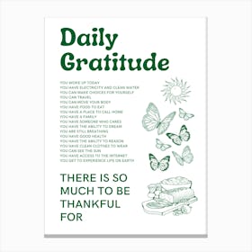 Daily Gratitude Leinwandbild