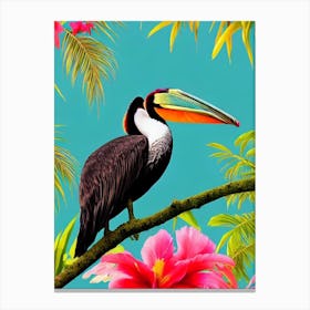 Brown Pelican Tropical bird Canvas Print