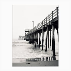 Outer Banks, Black And White Analogue Photograph 2 Canvas Print