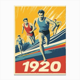 Aihrgdesign A Vintage Sports Poster For The 1920 Antwerp Olym B2ca6420 A81b 458b B17a 3f2b67eeae45 1 Canvas Print