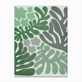 Ferns And Leaves Canvas Print