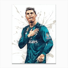 Cristiano Ronaldo Real Madrid Canvas Print