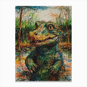 Alligator 2 Canvas Print