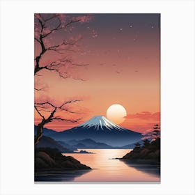 Mt Fuji Print Canvas Print