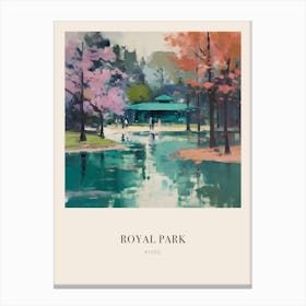 Royal Park Kyoto 3 Vintage Cezanne Inspired Poster Canvas Print