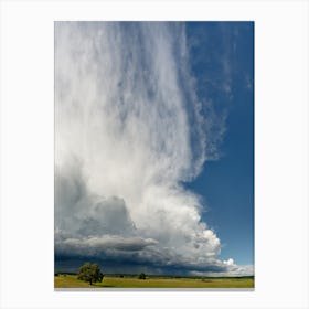 Thunderstorm front in the Oderbruch Canvas Print