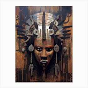 African Africa Mask Canvas Print