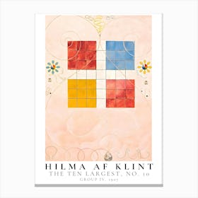 Hilma Af Klint Hilma Applitt Canvas Print